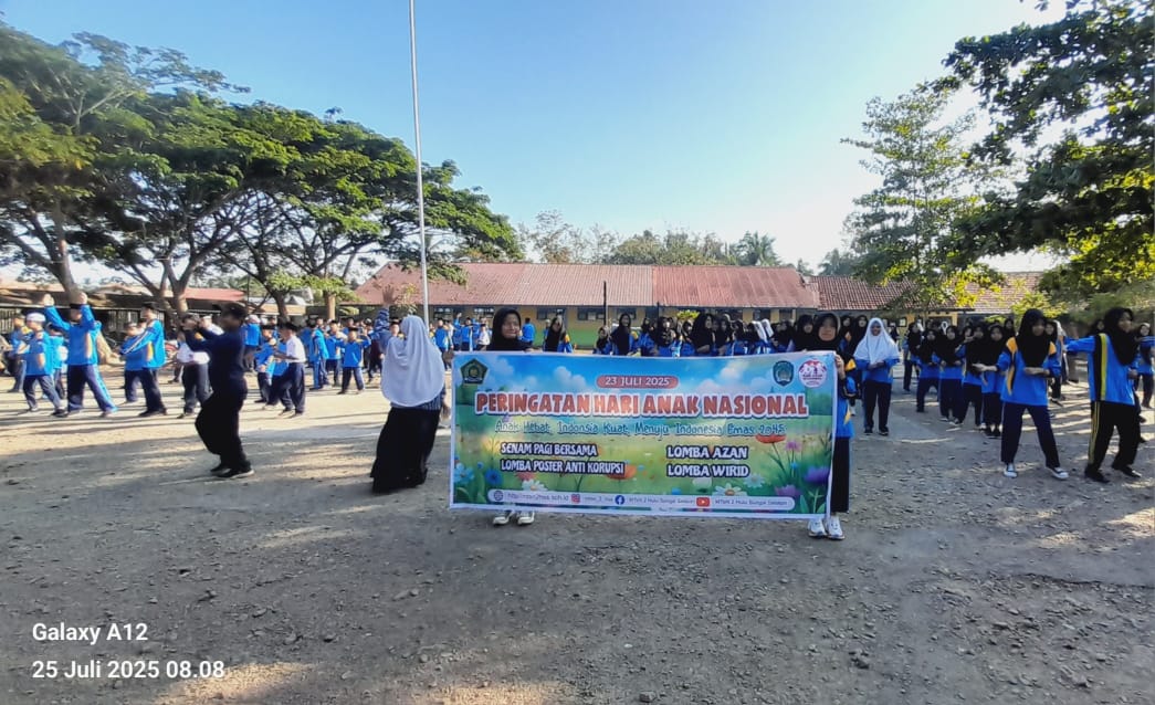 Semarak Peringatan Hari Anak Nasional Dan Lomba Poster Anti Korupsi MTsN 2 HSS