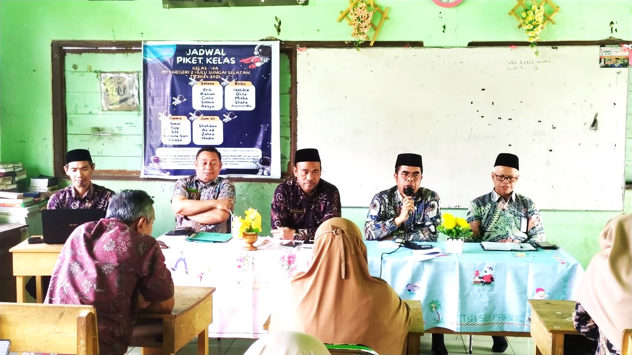 Perkuat Sinergi ZI, MTsN 2 HSS Gandeng Kemenag HSS Gelar Rapat Koordinasi